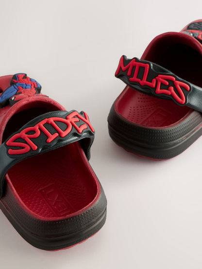Red/Black Spiderman Clogs image 5