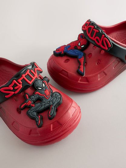 Red/Black Spiderman Clogs image 6