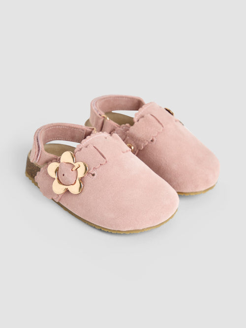 JoJo Maman Bébé Dusky Pink Slip-On Clogs image 1