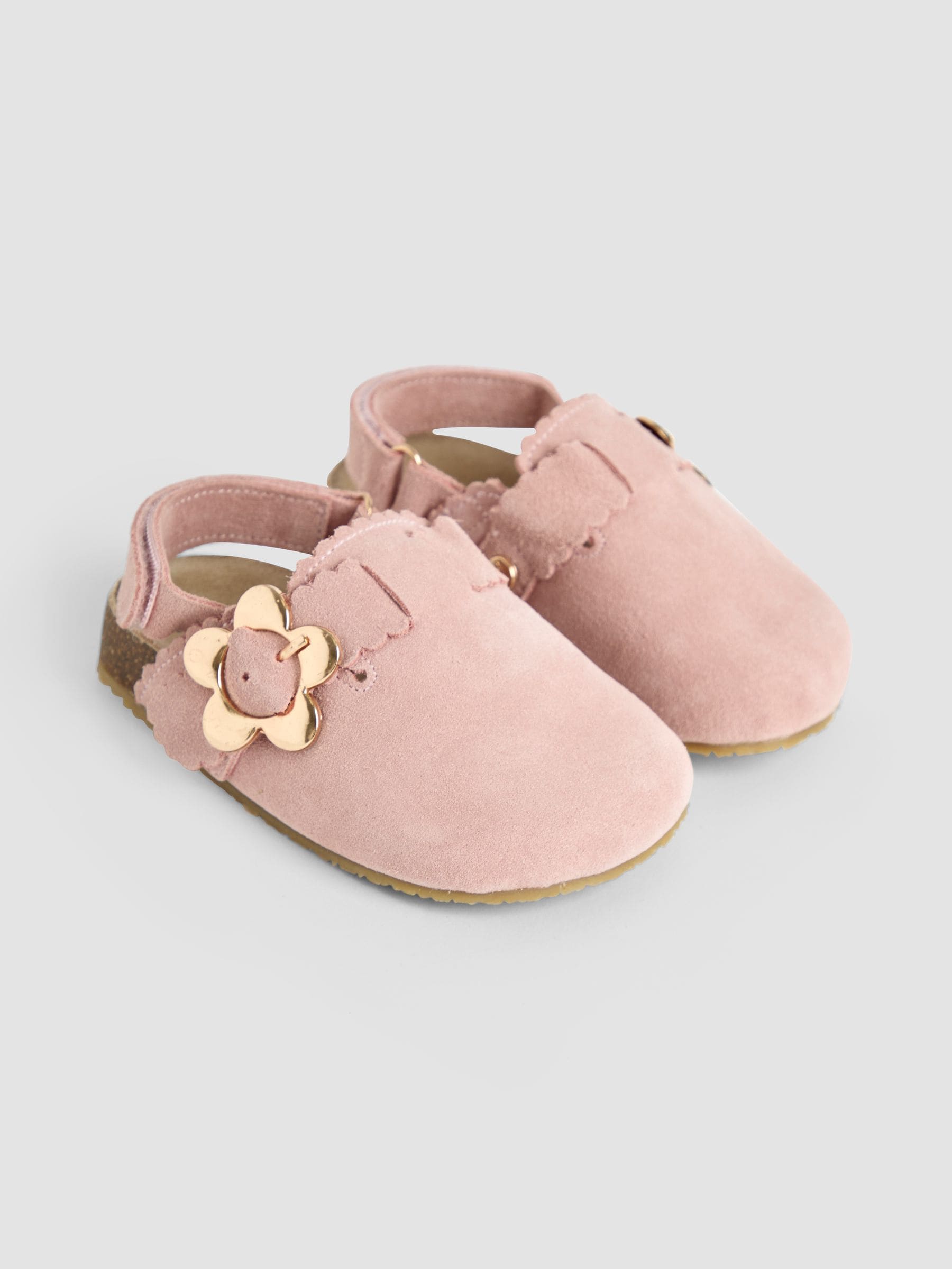 JoJo Maman Bébé Dusky Pink Slip-On Clogs image 1