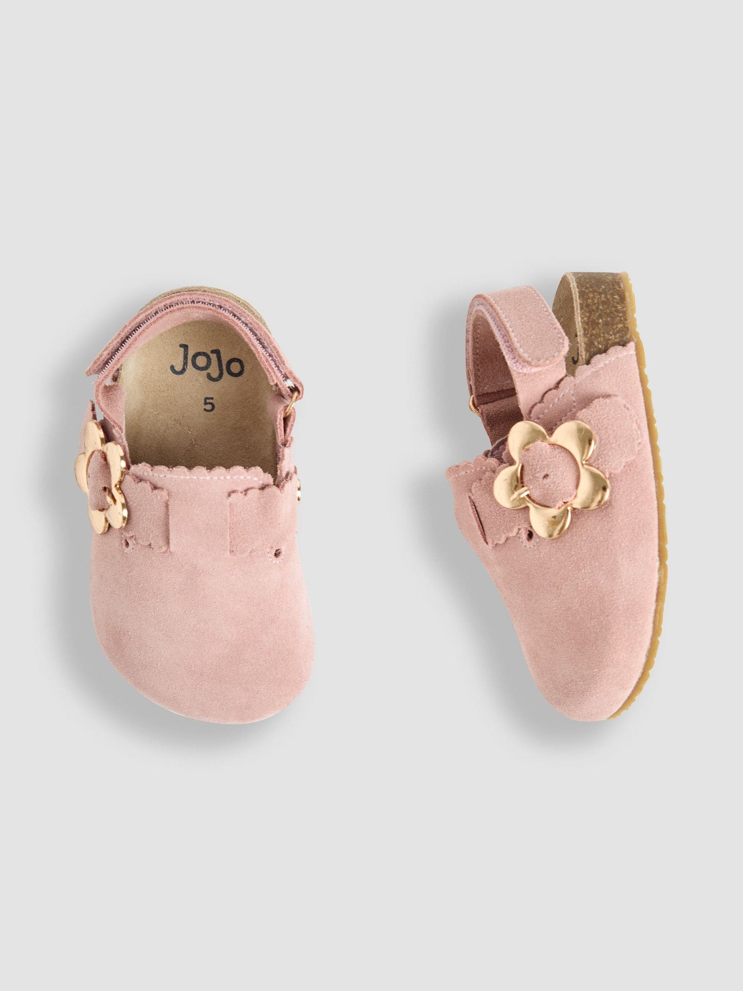 JoJo Maman Bébé Dusky Pink Slip-On Clogs image 3