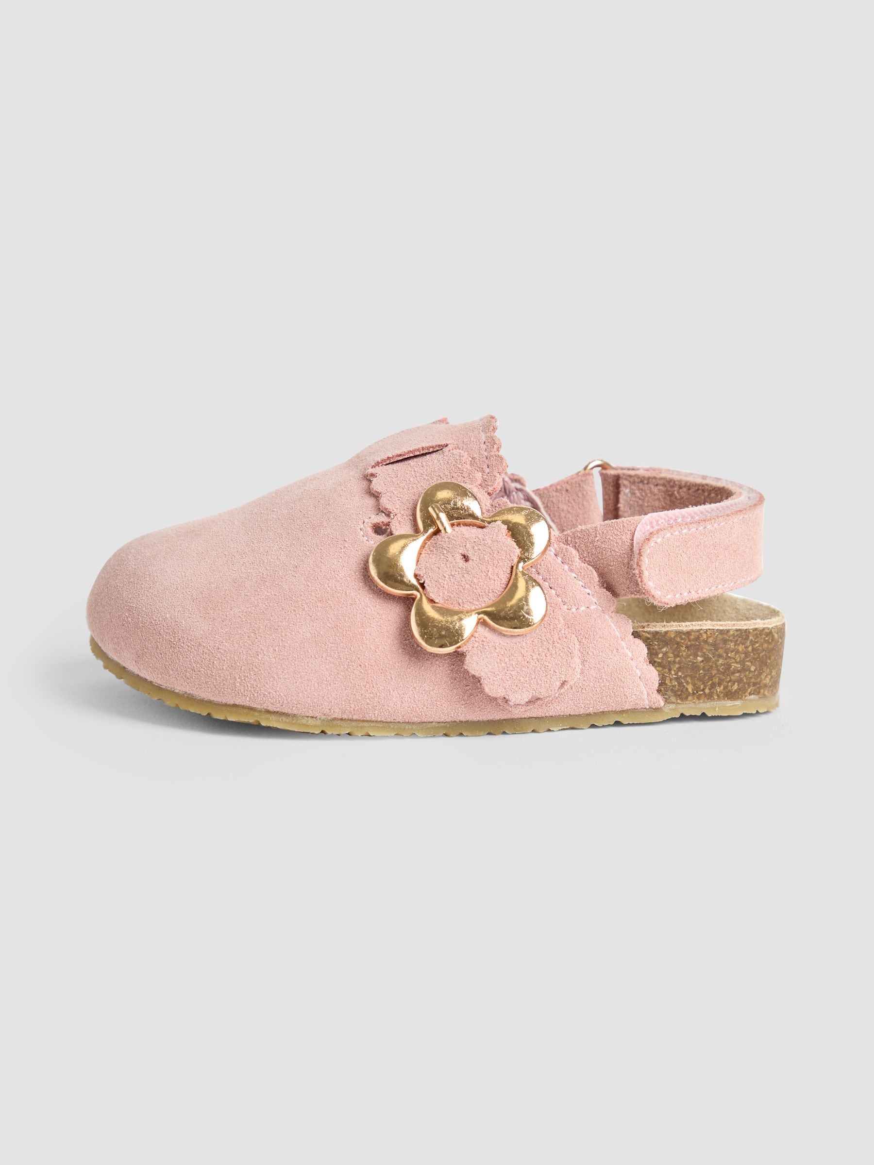 JoJo Maman Bébé Dusky Pink Slip-On Clogs image 4