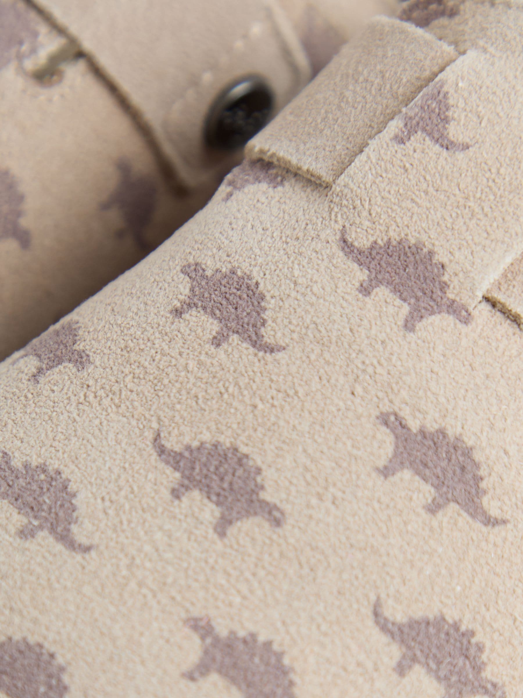 JoJo Maman Bébé Tan Dino Suede Slip On Clog image 5