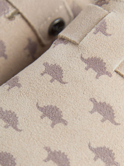 JoJo Maman Bébé Tan Dino Suede Slip On Clog image 5