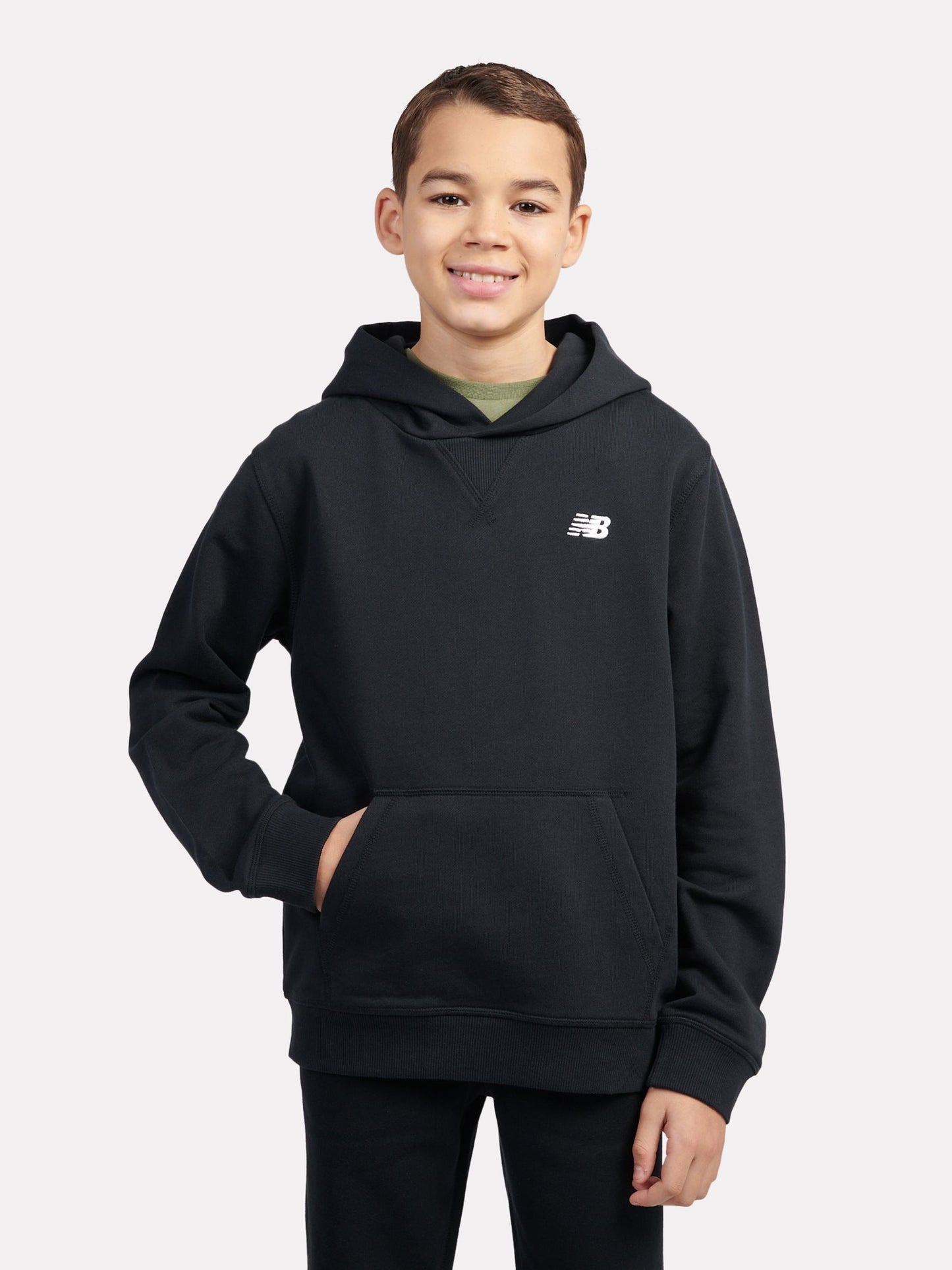 Dsiney Kidz - New Balance Black Small Kids French Terry 100% Cotton Logo Hoodie image 1