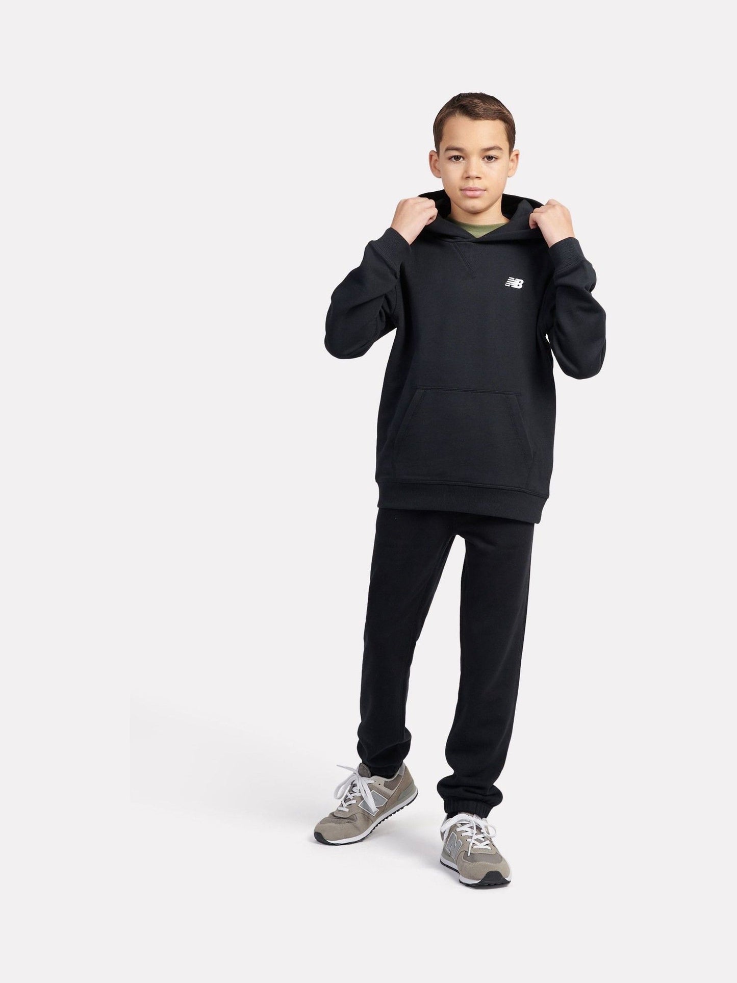 Dsiney Kidz - New Balance Black Small Kids French Terry 100% Cotton Logo Hoodie image 5