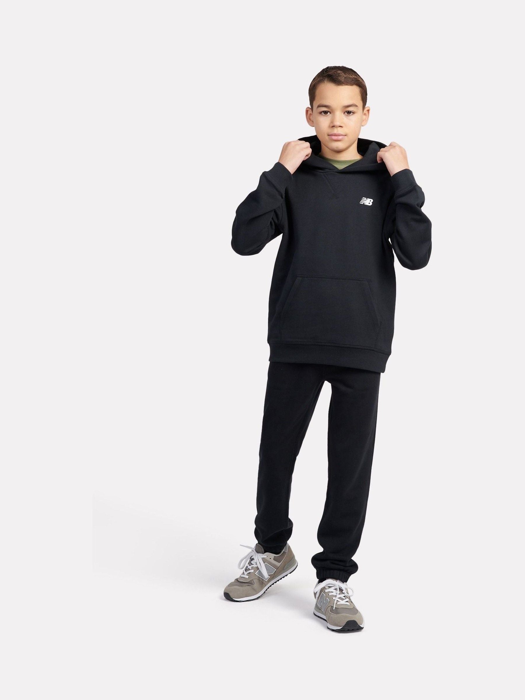 Dsiney Kidz - New Balance Black Small Kids French Terry 100% Cotton Logo Hoodie image 5