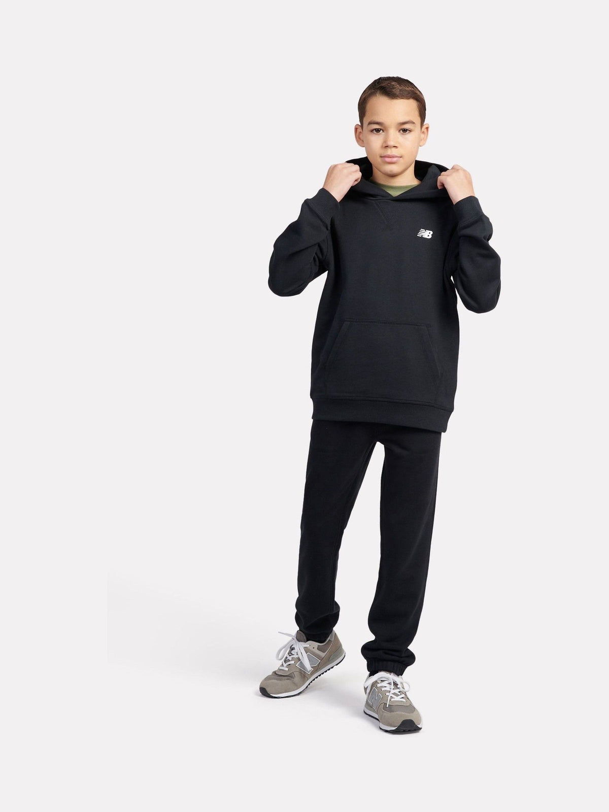 Dsiney Kidz - New Balance Black Small Kids French Terry 100% Cotton Logo Hoodie image 5