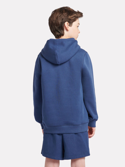 Dsiney Kidz - New Balance Dark Blue Brush Back Small Logo Zip Hoodie image 3