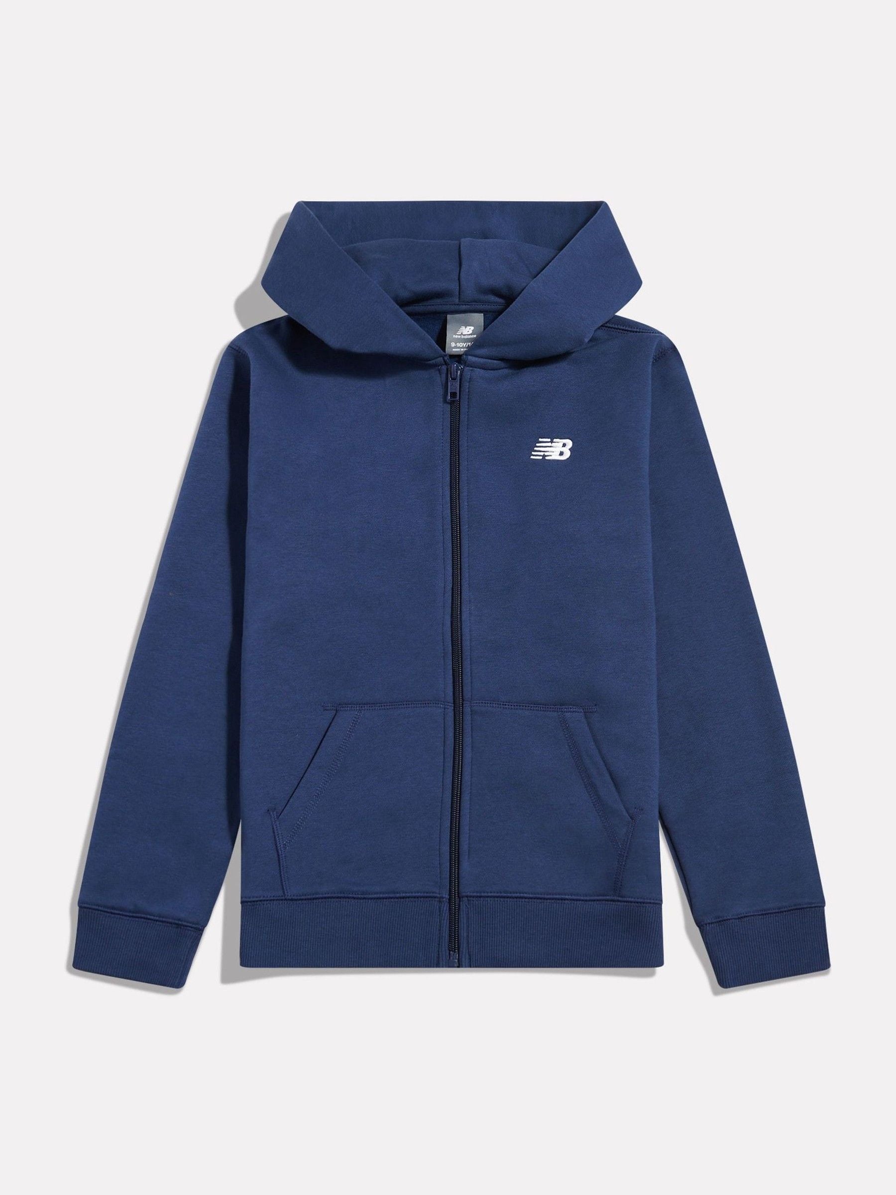 Dsiney Kidz - New Balance Dark Blue Brush Back Small Logo Zip Hoodie image 7