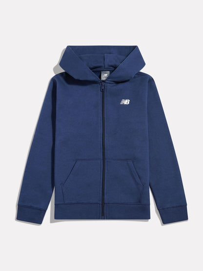 Dsiney Kidz - New Balance Dark Blue Brush Back Small Logo Zip Hoodie image 7