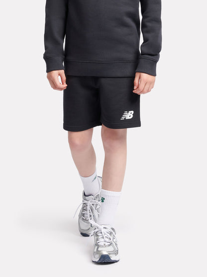 Dsiney Kidz - New Balance Black French Terry Stacked Logo Cotton Shorts image 6