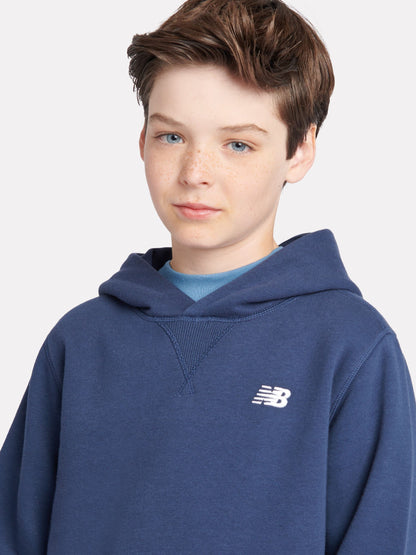 Dsiney Kidz - New Balance Blue Chrome Small Brush Back Logo Hoodie image 4
