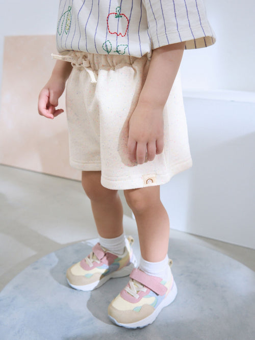 Oatmeal Plain Sweat Shorts (3mths-7yrs) image 1