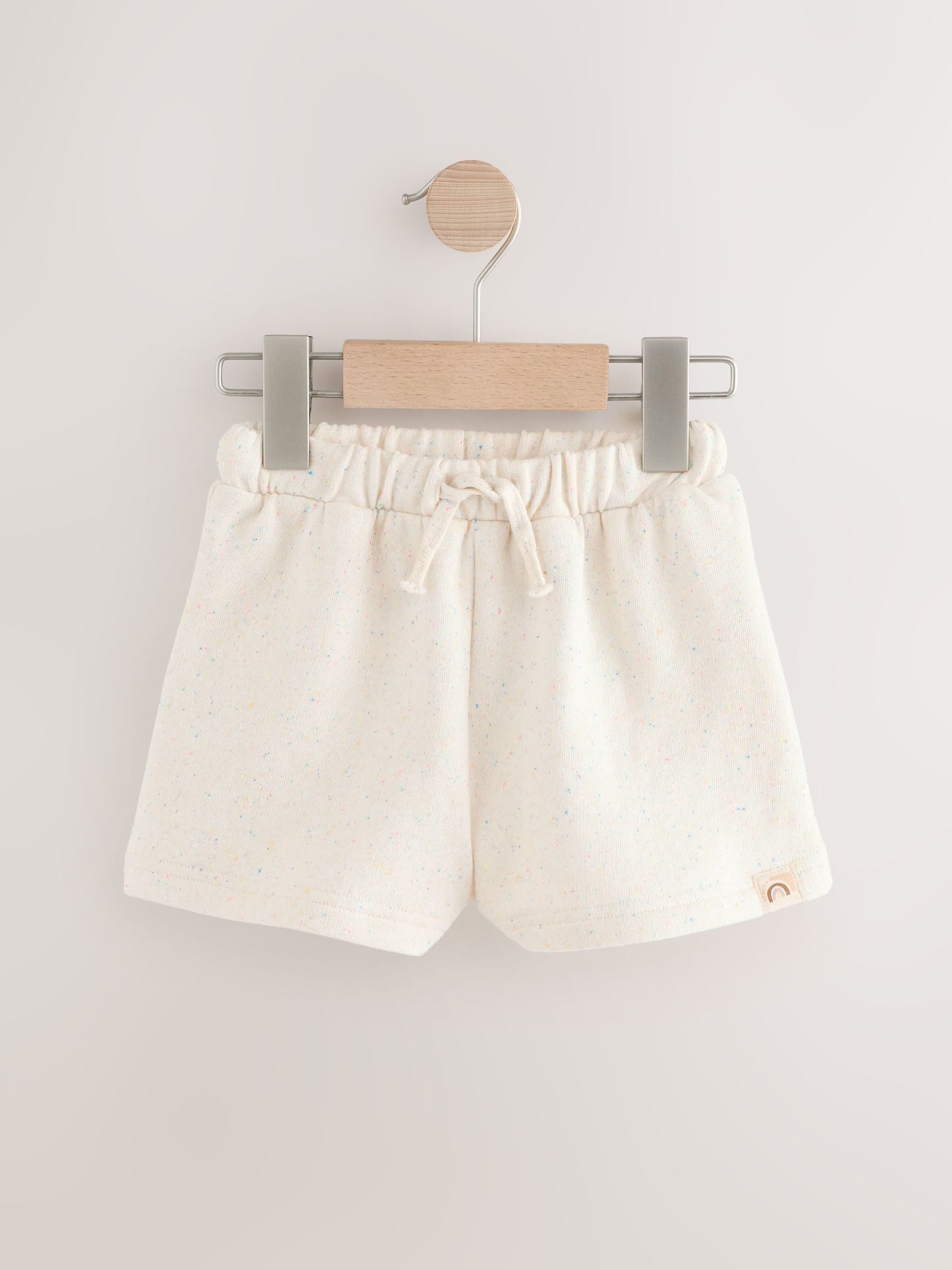 Oatmeal Plain Sweat Shorts (3mths-7yrs) image 5
