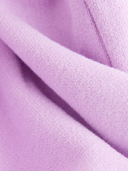 Lilac Purple Plain Sweat Shorts (3mths-7yrs) image 6