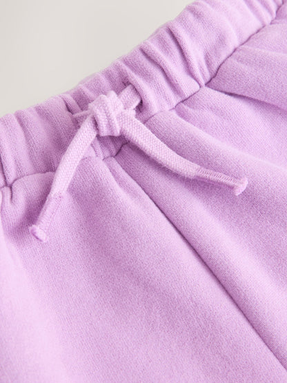 Lilac Purple Plain Sweat Shorts (3mths-7yrs) image 7