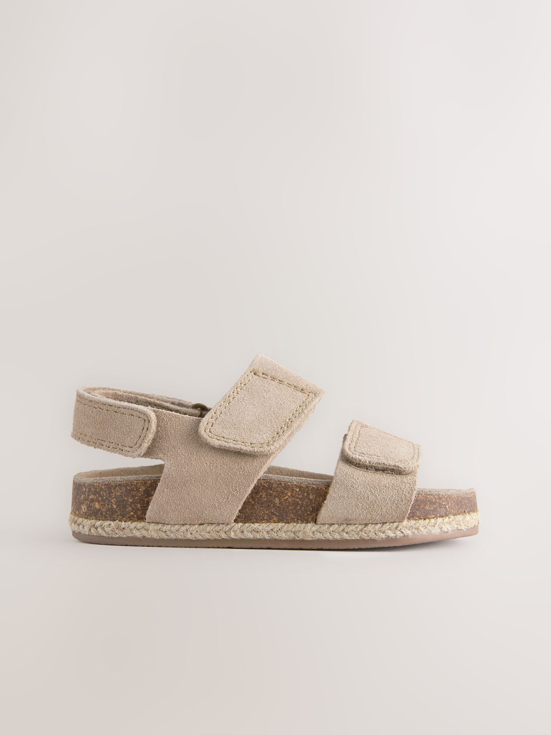 Neutral Wide Fit (G) Corkbed Two Strap Sandals image 2