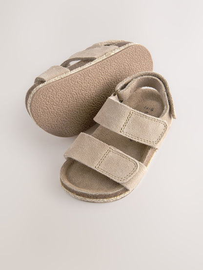 Neutral Wide Fit (G) Corkbed Two Strap Sandals image 3