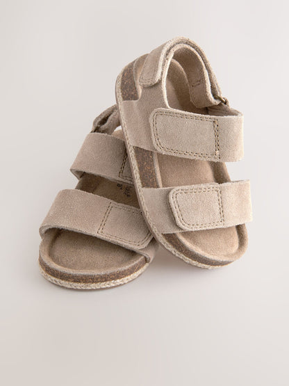 Neutral Wide Fit (G) Corkbed Two Strap Sandals image 4