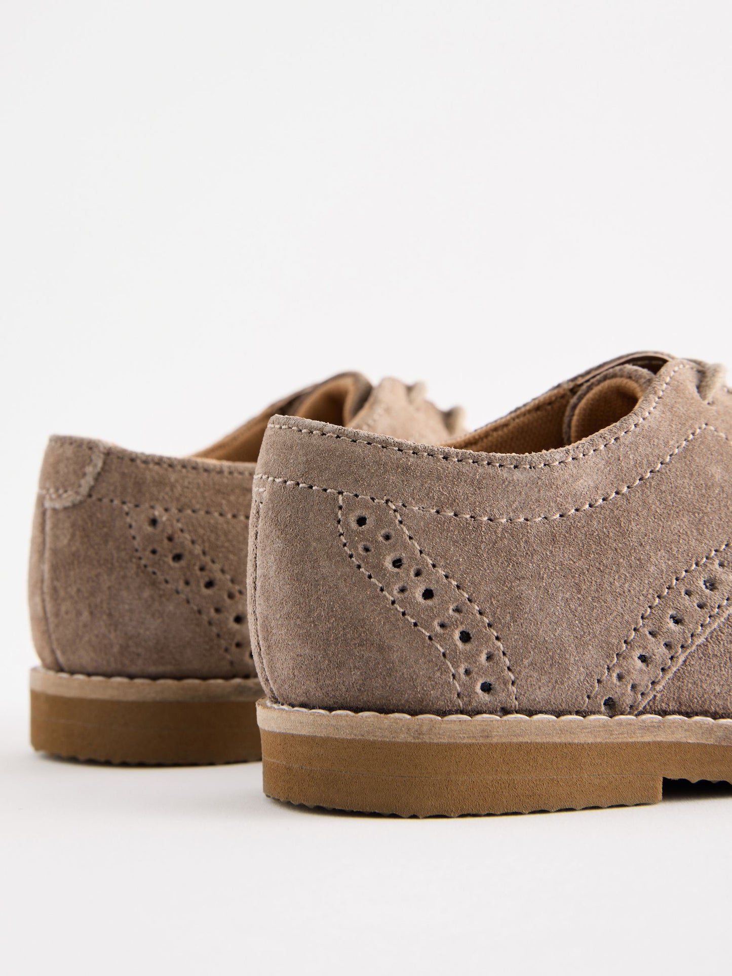 Neutral Wide Fit (G) Smart Leather Brogue Shoes image 5