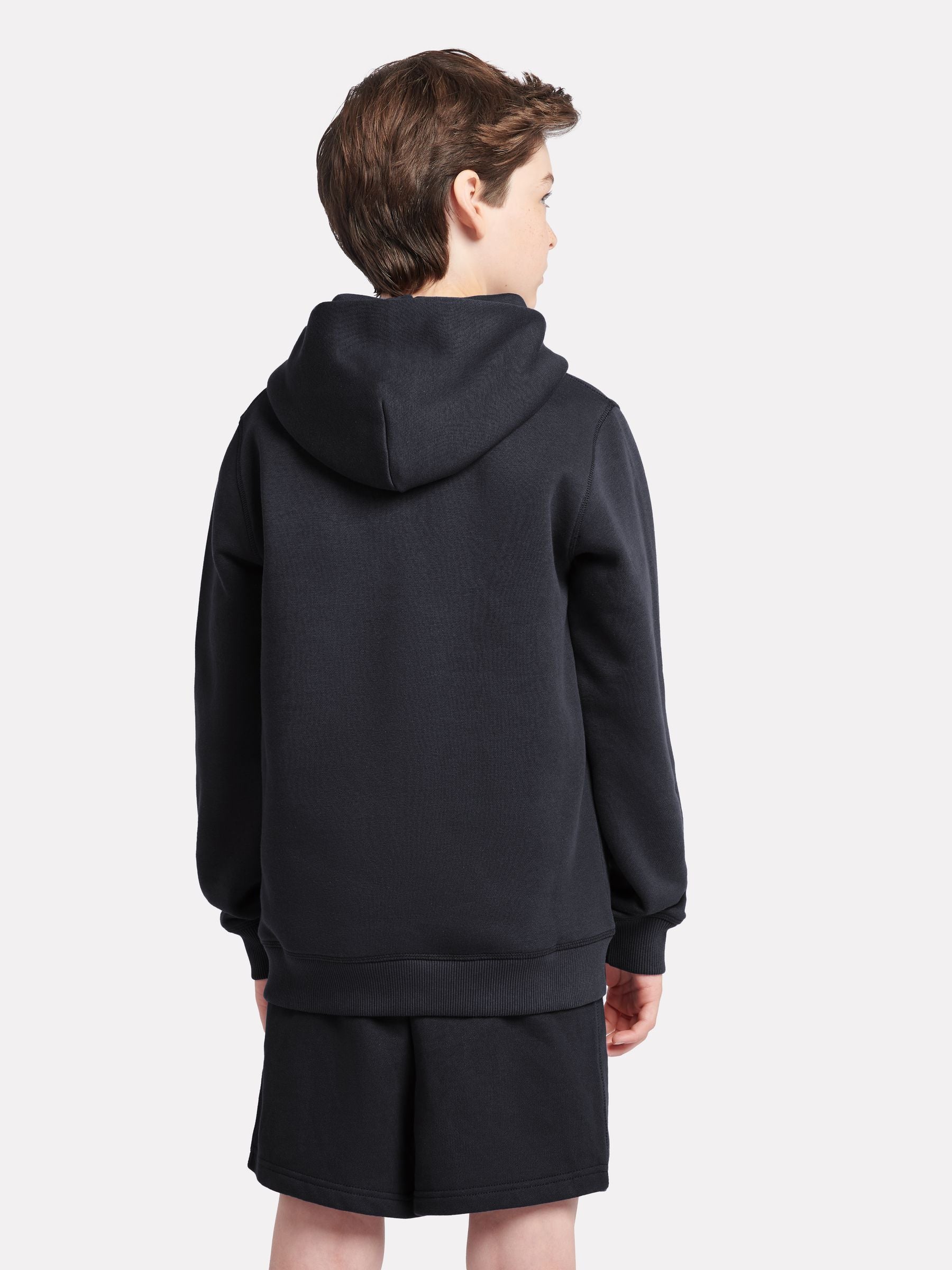 Dsiney Kidz - New Balance Black Brush Back Small Logo Zip Hoodie image 3