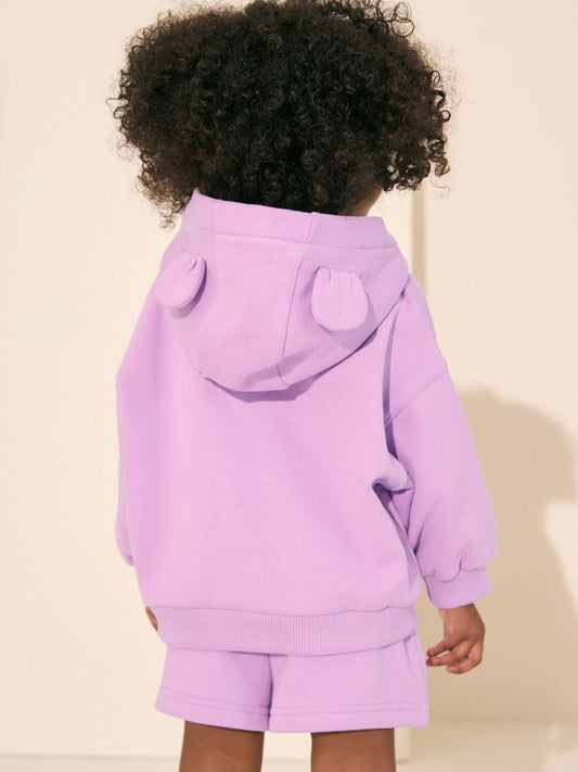 Lilac Purple Zip Through Hoodie (3mths-7yrs)