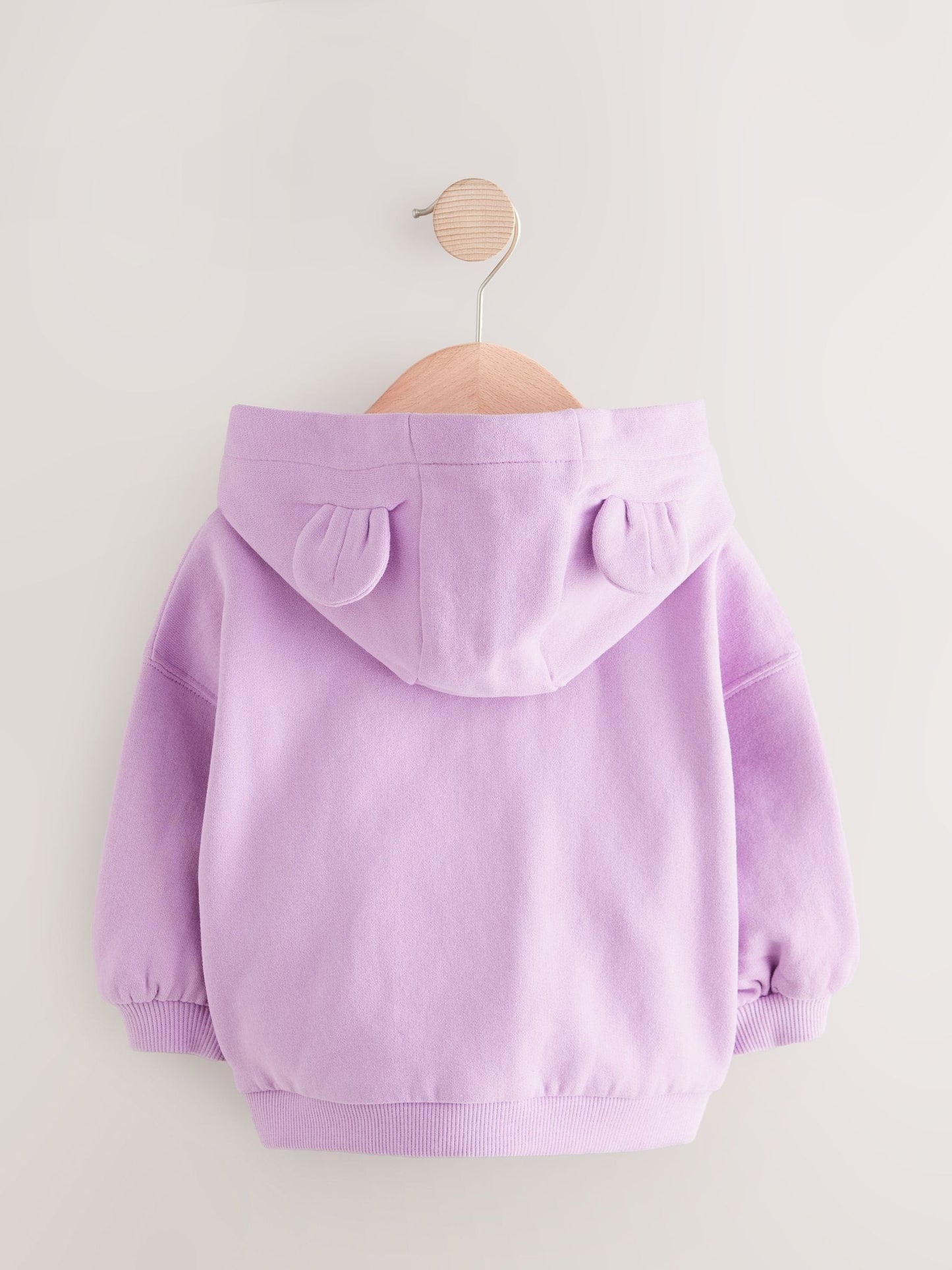 Lilac Purple Zip Through Hoodie (3mths-7yrs)