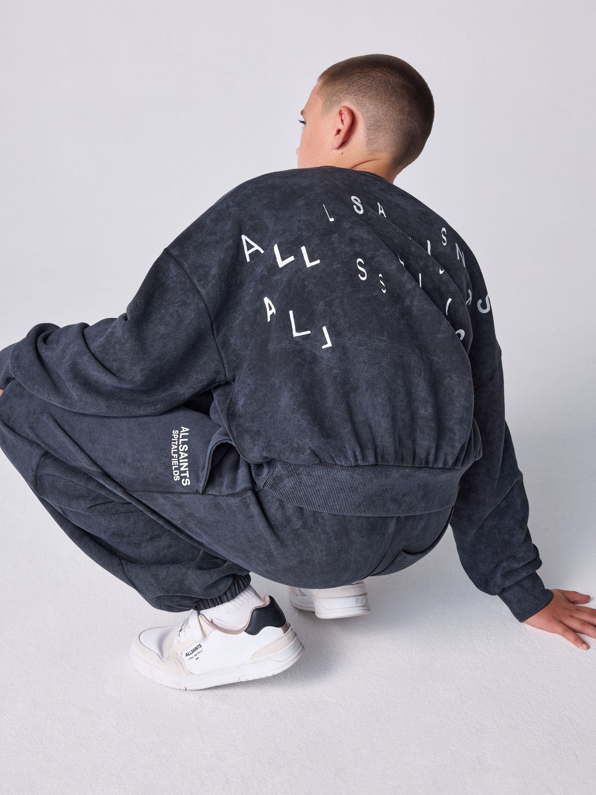 smALLSAINTS Black Shadow Sweatshirt and Joggers Set - image 3