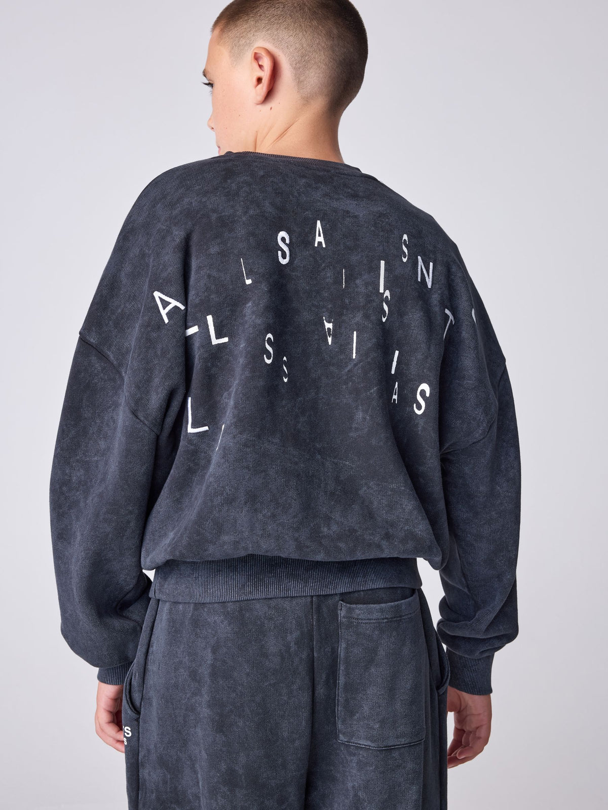 smALLSAINTS Black Shadow Sweatshirt and Joggers Set - image 5