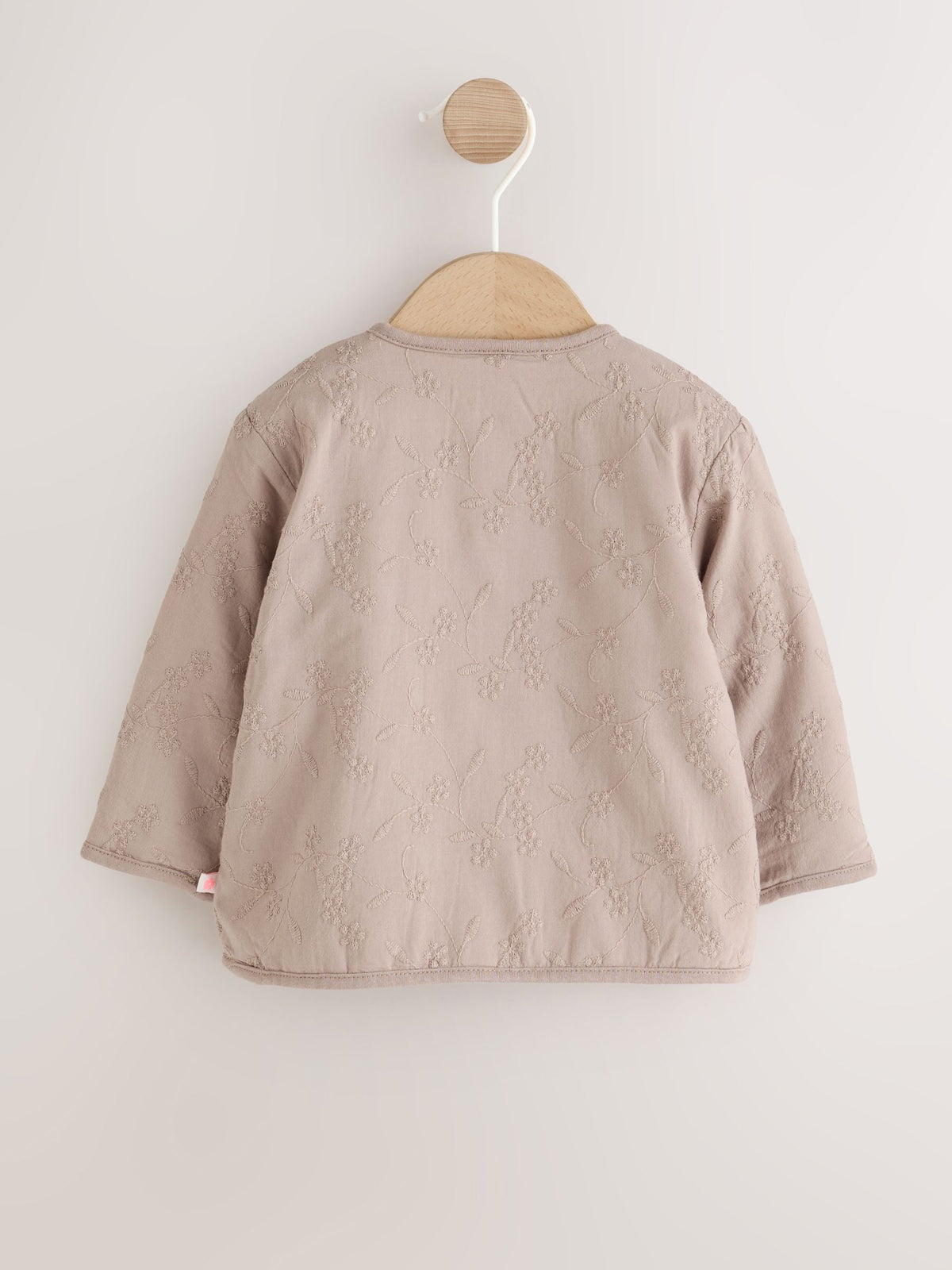 Neutral Broderie Button Through Baby Jacket (0mths-2yrs) - image 2