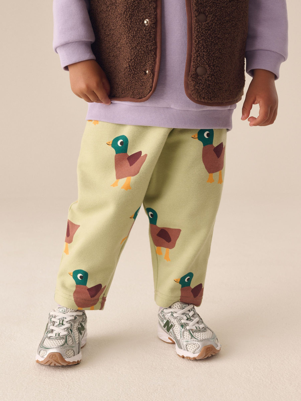 Green Duck Wide All Over Print Joggers (3mths-7yrs) - image 1