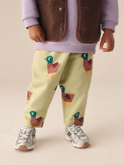 Green Duck Wide All Over Print Joggers (3mths-7yrs) - image 1