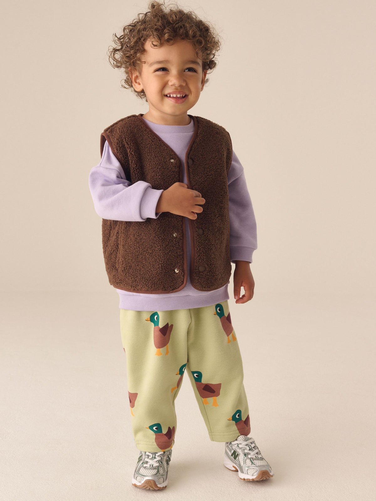 Green Duck Wide All Over Print Joggers (3mths-7yrs) - image 3