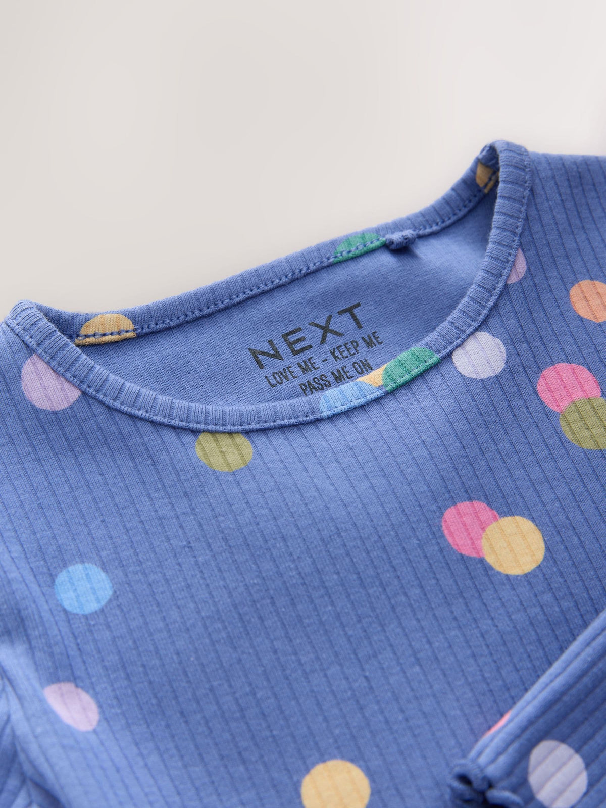 Dsiney Kidz - Blue/Multi Spot Rib Long Sleeve T-Shirt (3mths-7yrs) image 7