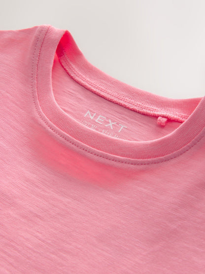 Pink 100% Cotton Daisy Short Sleeve T-Shirt (3mths-7yrs) image 7