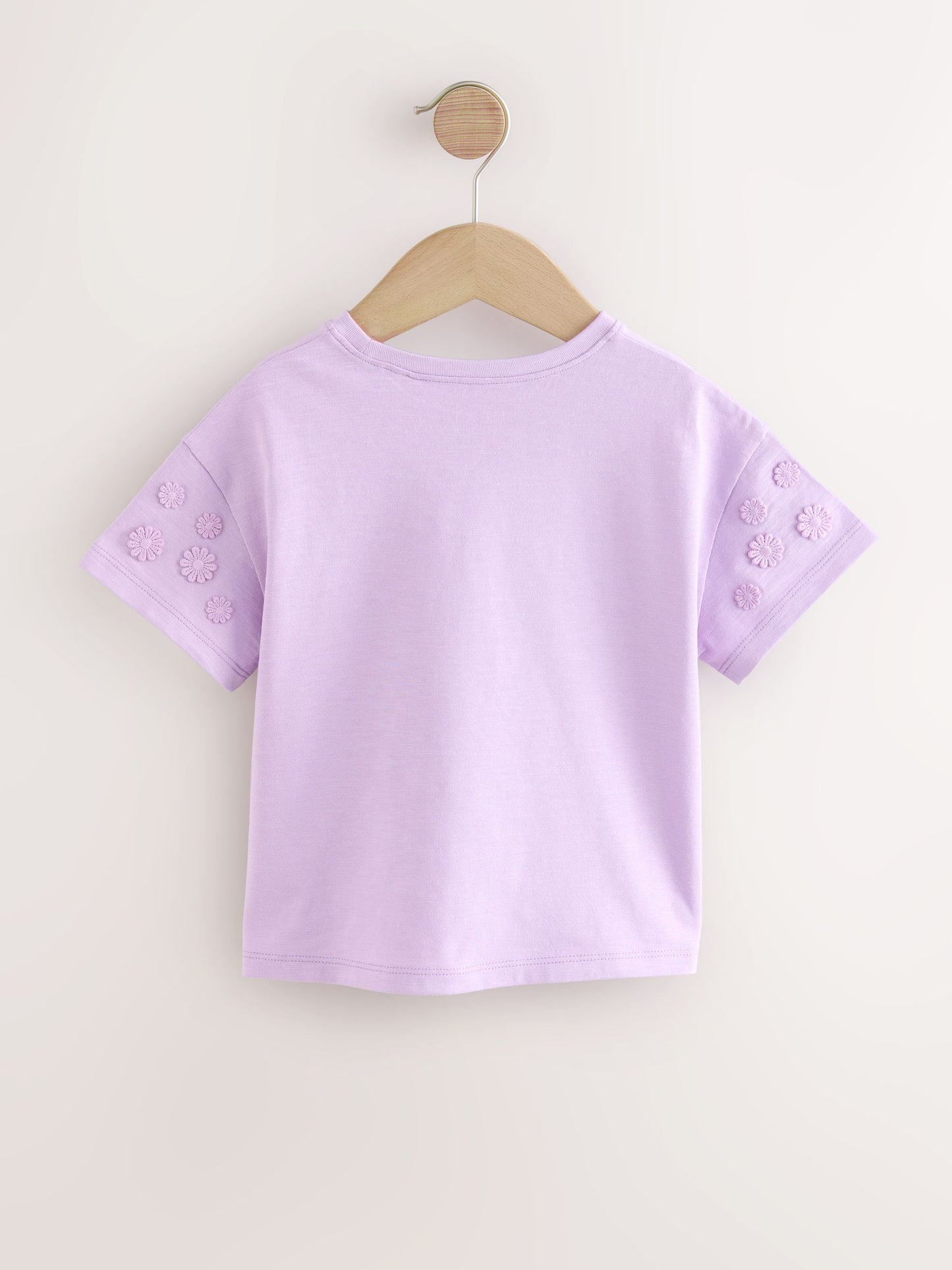 Purple 100% Cotton Daisy Short Sleeve T-Shirt (3mths-7yrs) image 7
