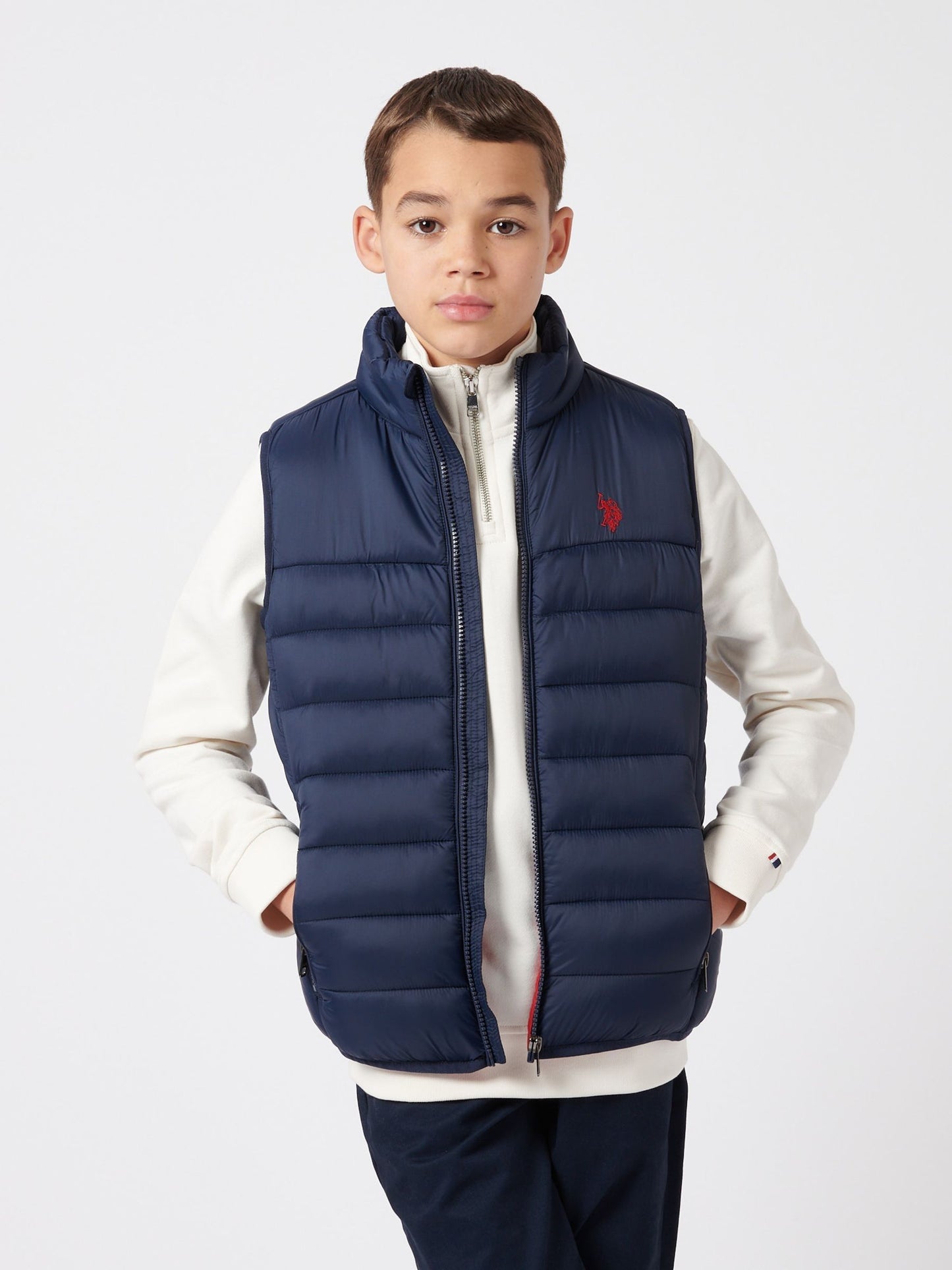 Dsiney Kidz - U.S. Polo Assn. Boys Panelled Quilted Gilet image 1