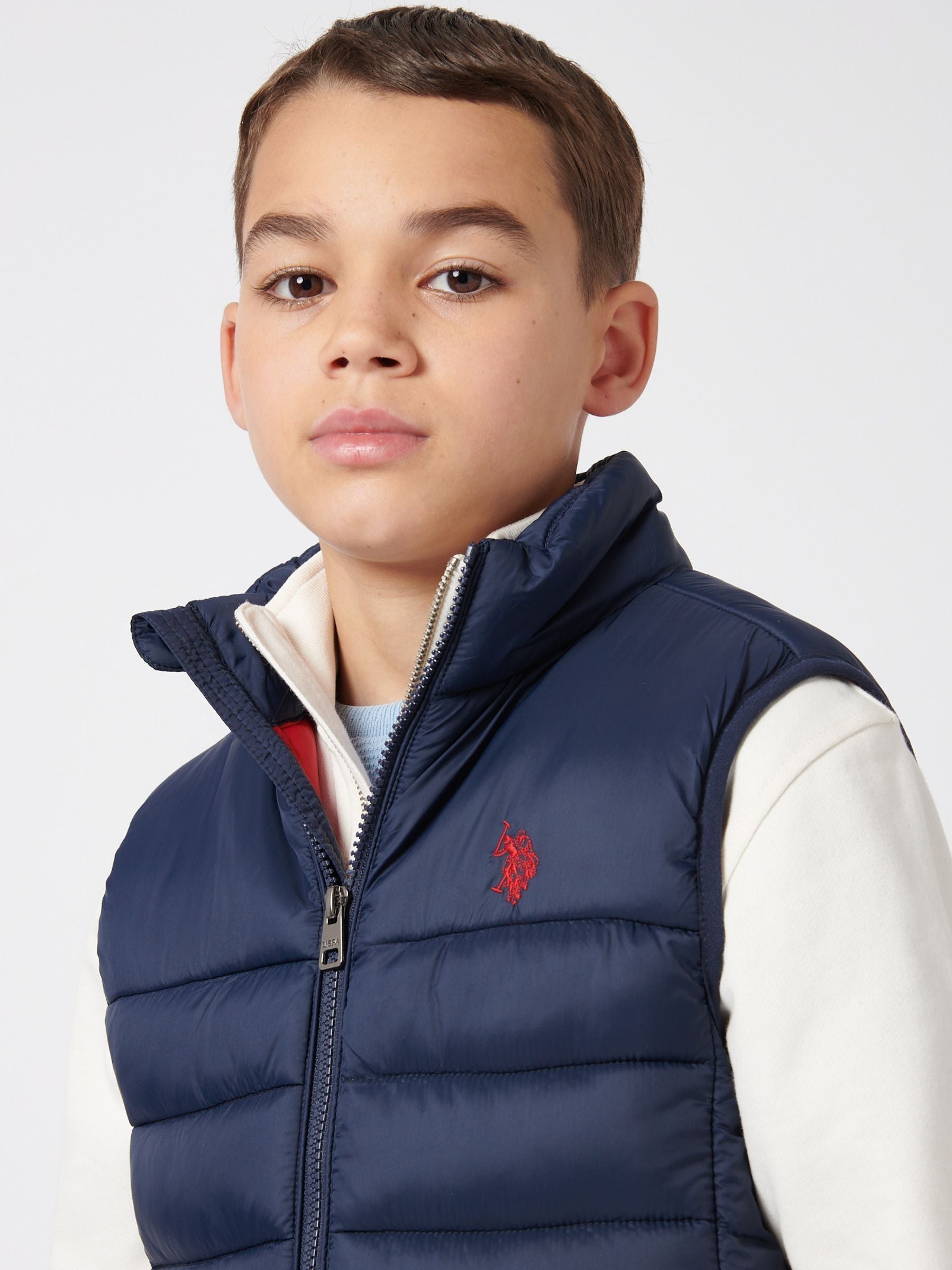 Dsiney Kidz - U.S. Polo Assn. Boys Panelled Quilted Gilet image 2