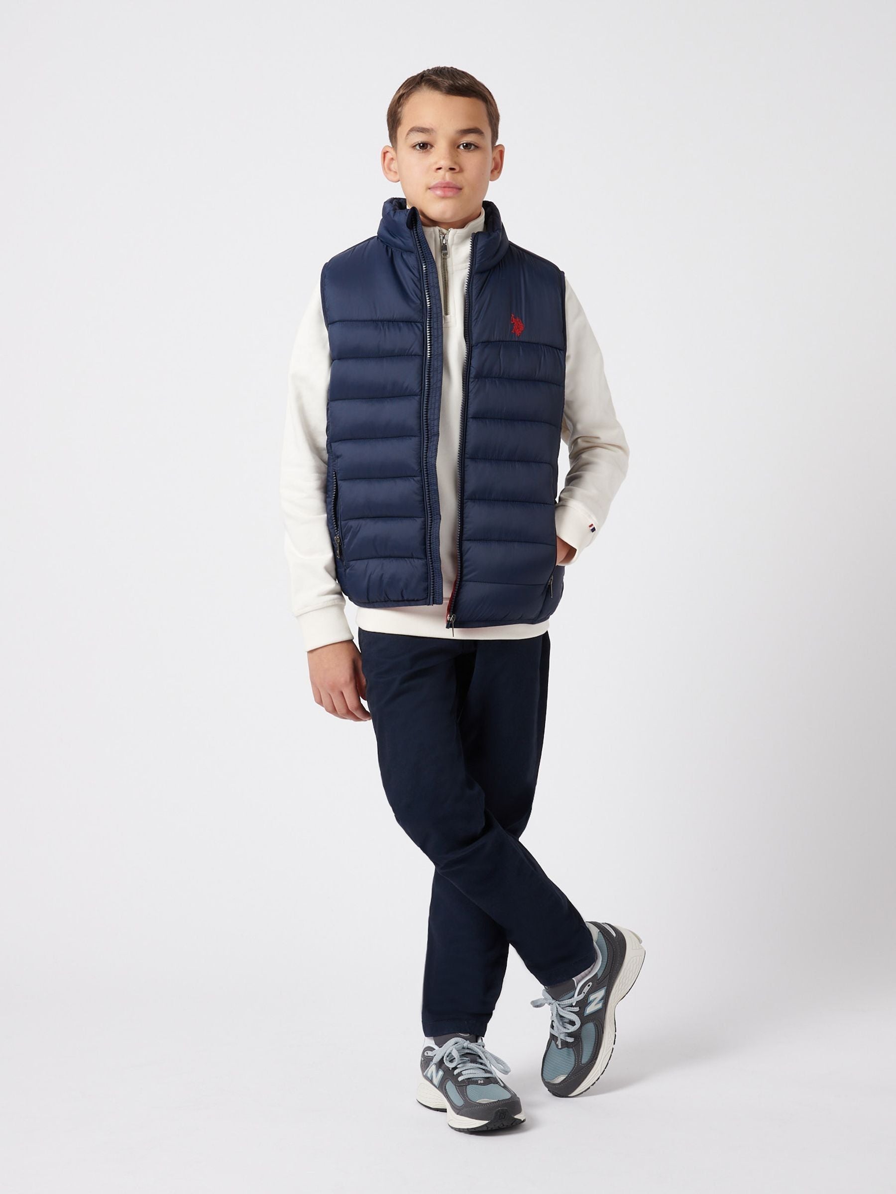 Dsiney Kidz - U.S. Polo Assn. Boys Panelled Quilted Gilet image 3