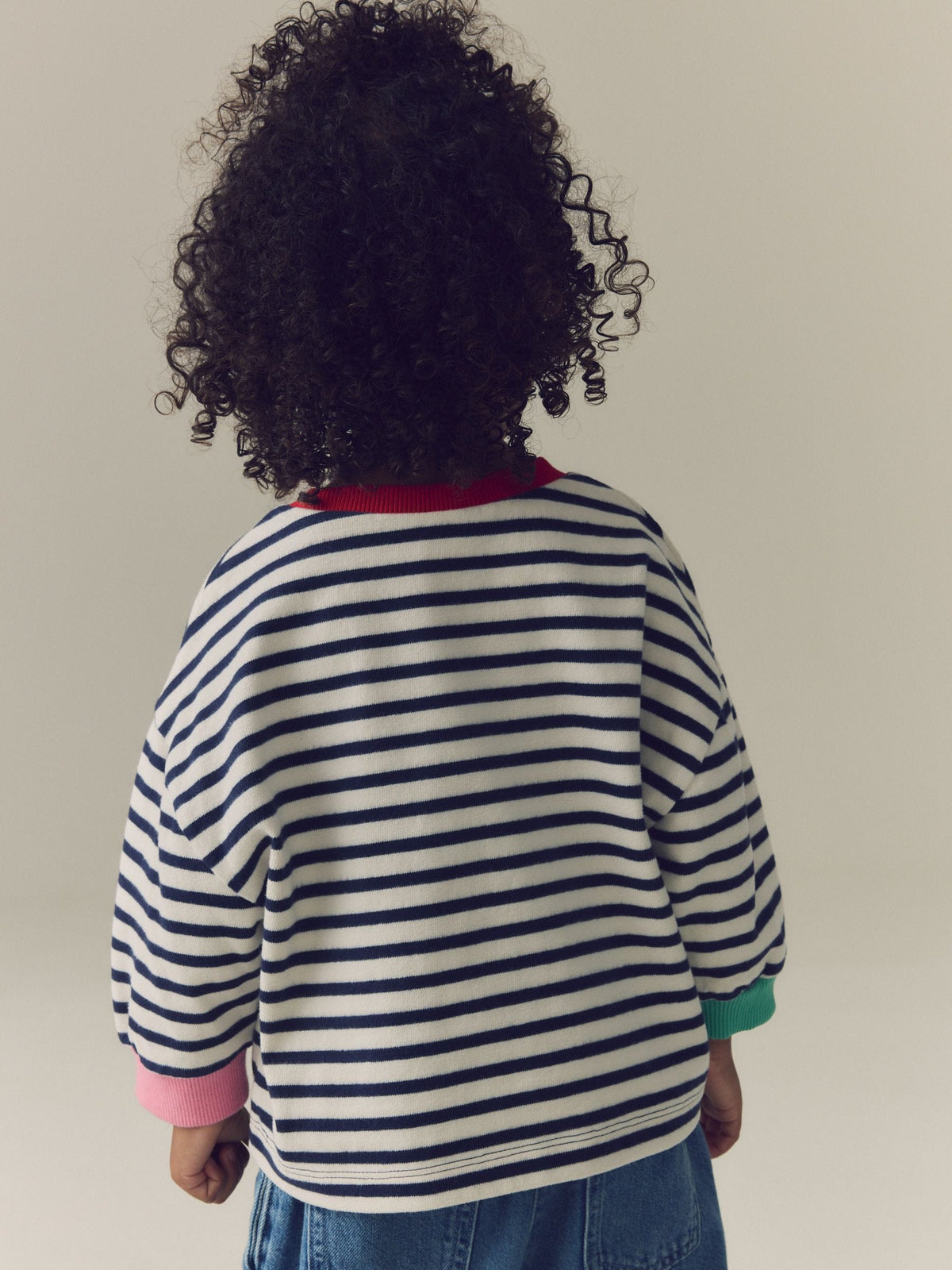 Navy Stripe Capybara Long Sleeve Cuffed Top (3mths-7yrs) - image 3