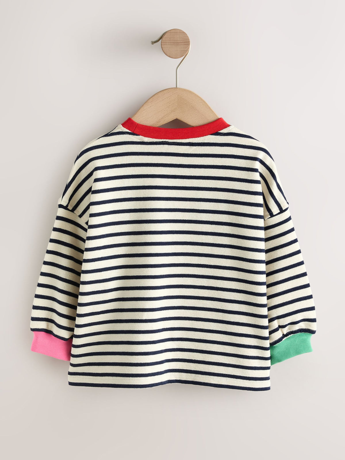 Navy Stripe Capybara Long Sleeve Cuffed Top (3mths-7yrs) - image 5