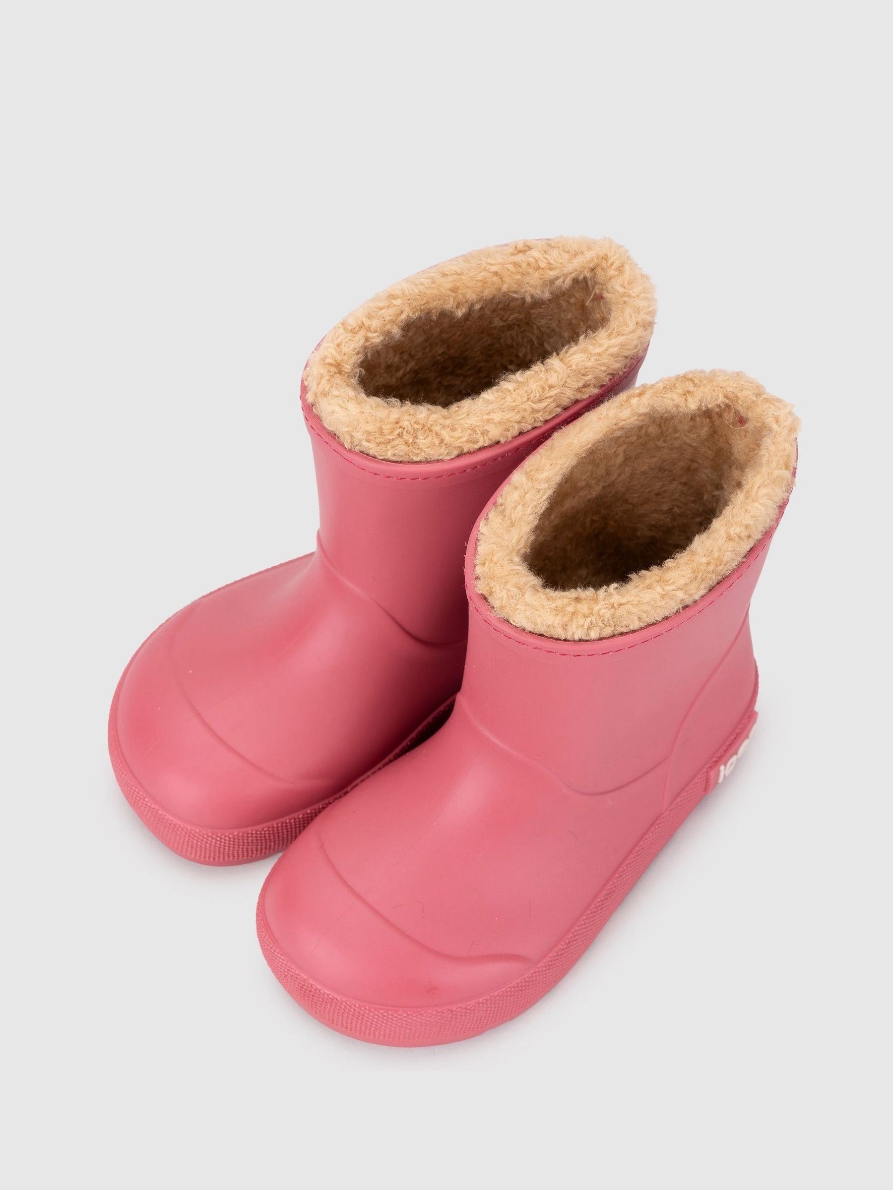 Igor Pink Yogi Faux Fur Warm Lined Wellies image 3