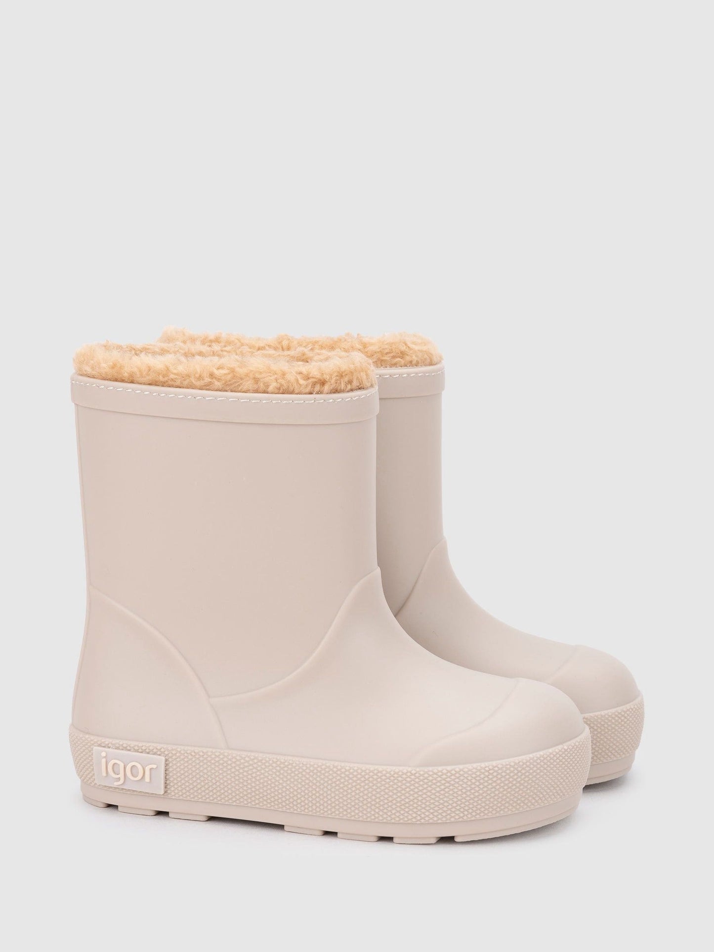 Igor Cream Yogi Faux Fur Warm Lined Wellies image 2