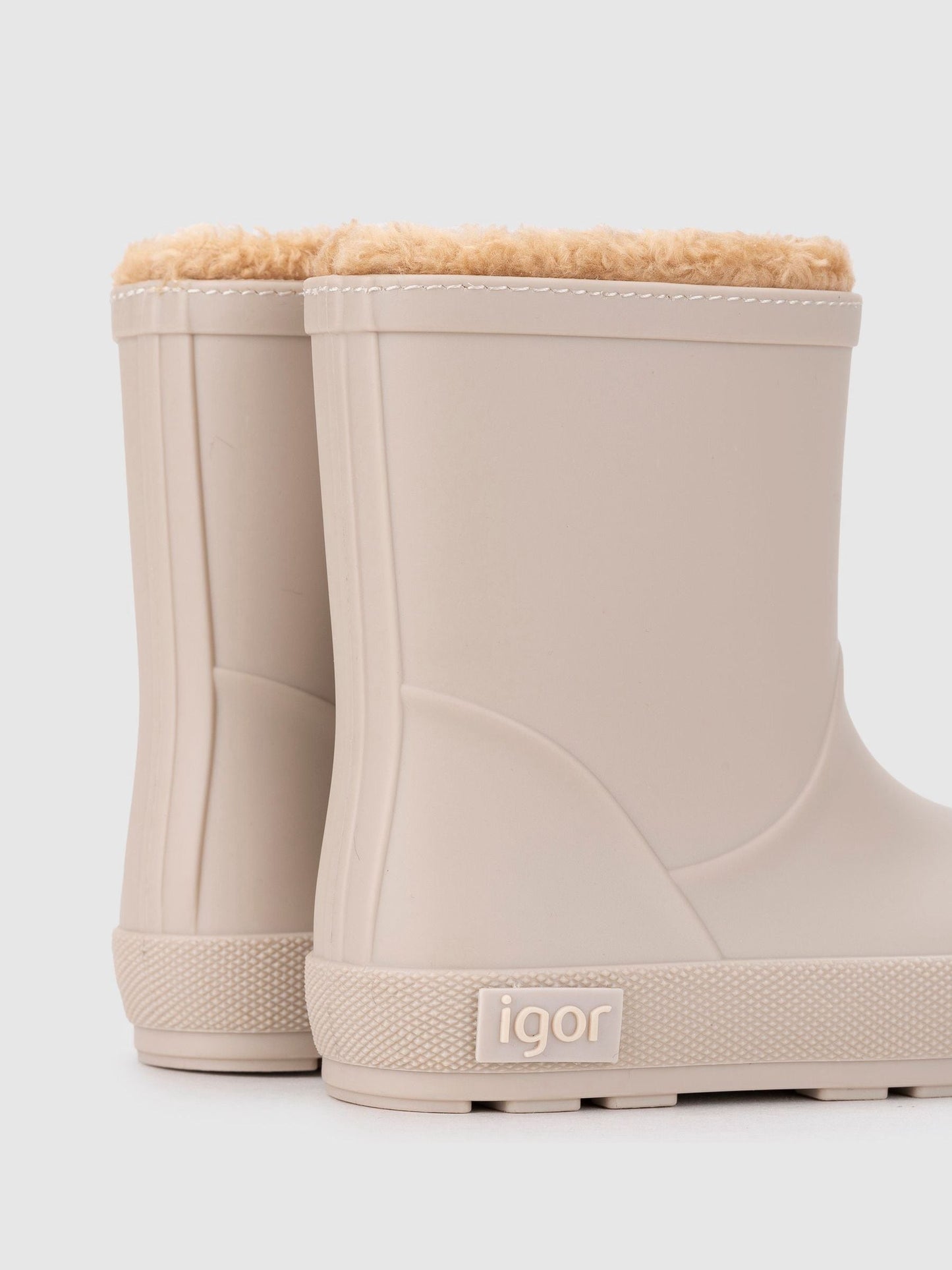 Igor Cream Yogi Faux Fur Warm Lined Wellies image 4