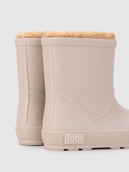 Igor Cream Yogi Faux Fur Warm Lined Wellies image 4