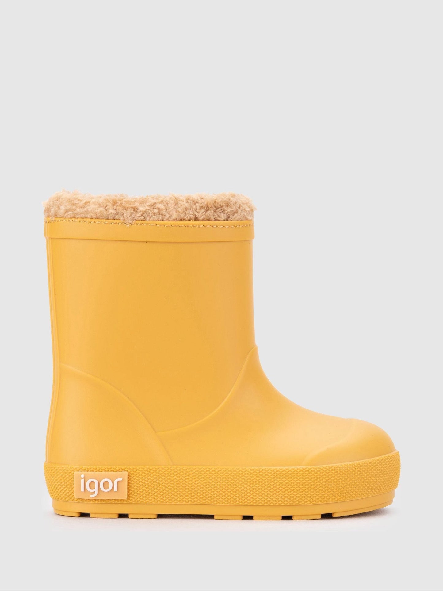 Igor Yellow Yogi Faux Fur Warm Lined Wellies image 1