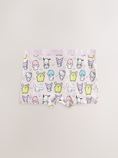 Pink/Lilac Pink Hello Kitty Shorts 5 Pack (2-14yrs) - image 4