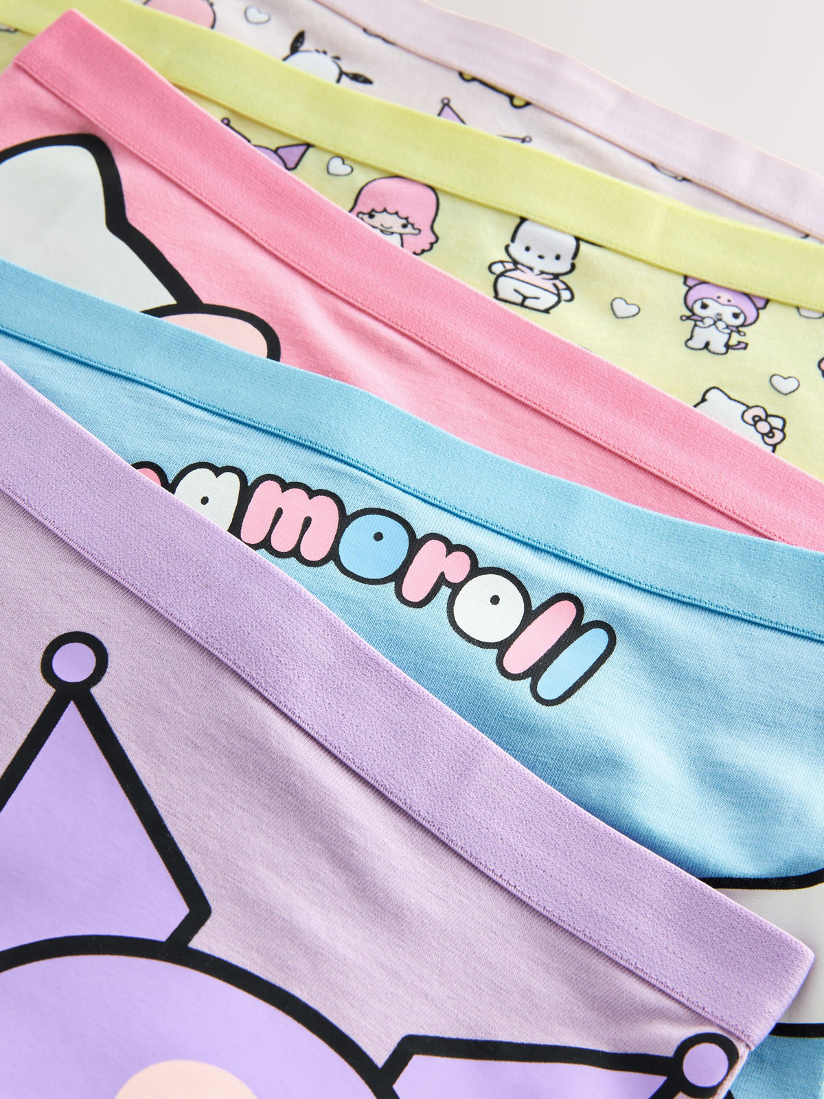 Pink/Lilac Pink Hello Kitty Shorts 5 Pack (2-14yrs) - image 9