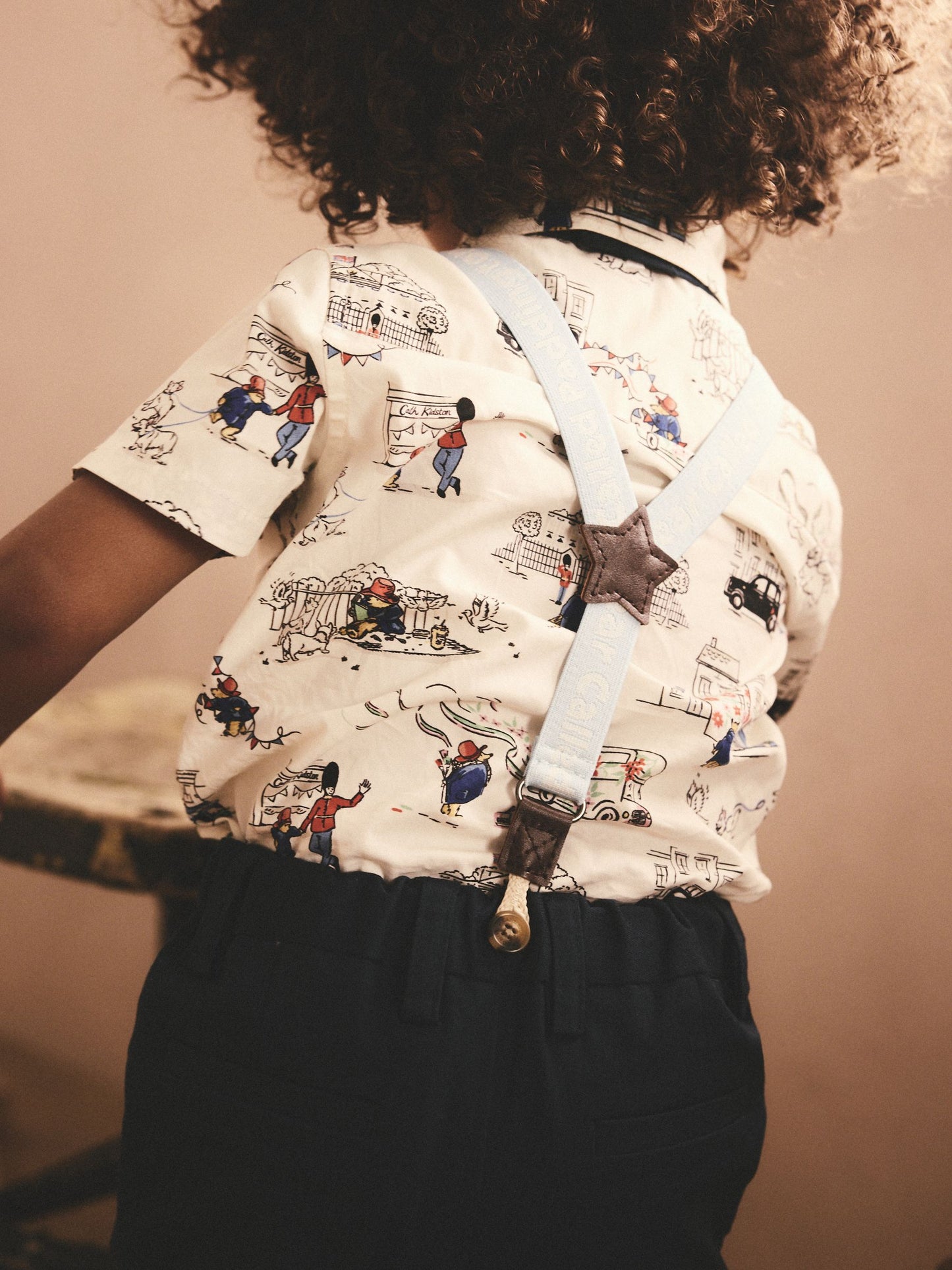 Blue/White Paddington Cath Kidston Shirt, Braces, Short & Bow Tie Set (3mths-7yrs) image 2
